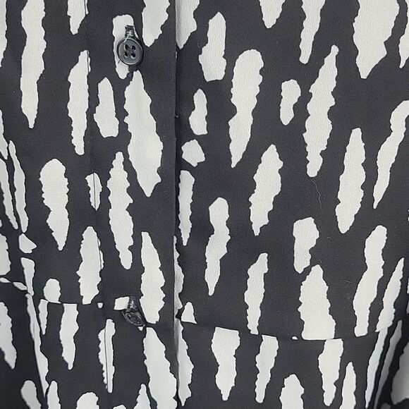 Banana Republic Midi-length Chiffon Shirt Dress With Belt-Size XS - Picture 5 of 7